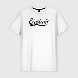 Мужская slim-футболка Elysium логотип