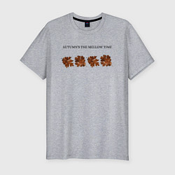 Мужская slim-футболка Осень