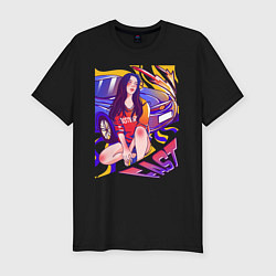 Футболка slim-fit Fast Girl, цвет: черный