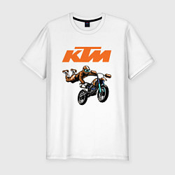 Футболка slim-fit KTM МОТОКРОСС Z, цвет: белый