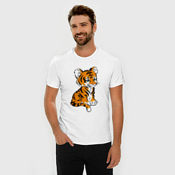 Футболка slim-fit Little Tiger, цвет: белый — фото 2