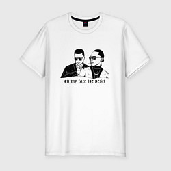 Футболка slim-fit On my face Joe Pesci, цвет: белый