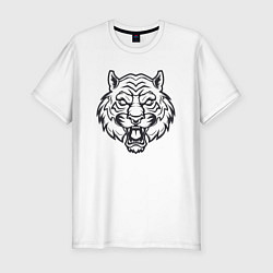 Футболка slim-fit White Tiger, цвет: белый
