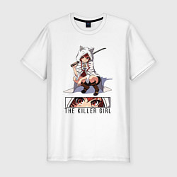 Футболка slim-fit Eris The killer girl, цвет: белый