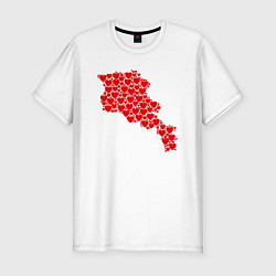 Мужская slim-футболка Love Armenia