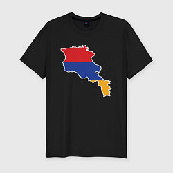 Мужская slim-футболка Map Armenia