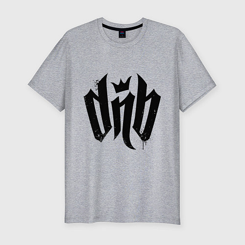 Мужская slim-футболка DnВ / Меланж – фото 1