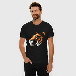 Футболка slim-fit Tiger Cute, цвет: черный — фото 2