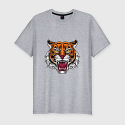 Мужская slim-футболка Style - Tiger