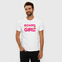 Футболка slim-fit BOARD LIKE A GIRL, цвет: белый — фото 2