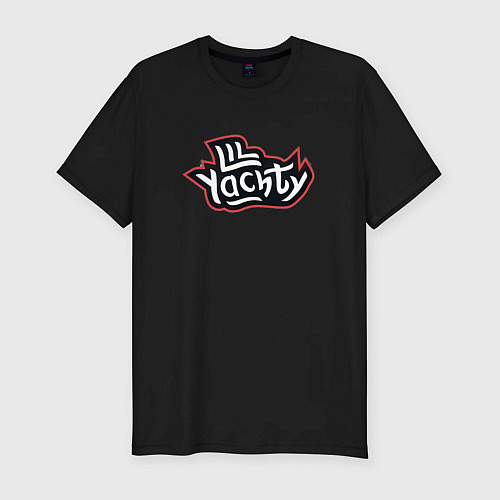 Мужская slim-футболка Lil Yachty / Черный – фото 1