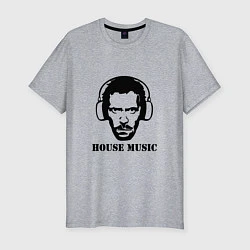 Футболка slim-fit Dr House music, цвет: меланж