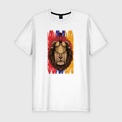 Футболка slim-fit Lion Sparta, цвет: белый