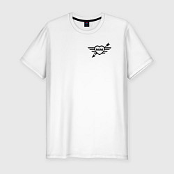 Футболка slim-fit Logo Mini, цвет: белый