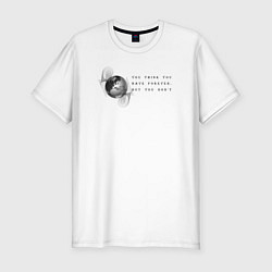 Мужская slim-футболка Вечность-это ни так