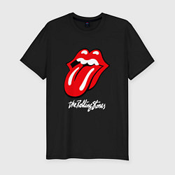 Футболка slim-fit Rolling Stones Роллинг Стоунз, цвет: черный