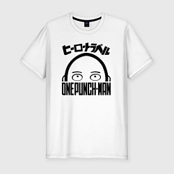 Мужская slim-футболка Сайтама One Punch-Man