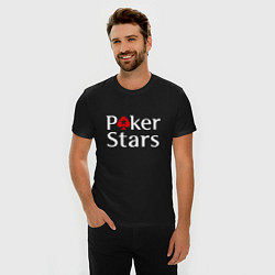 Футболка slim-fit PokerStars логотип, цвет: черный — фото 2