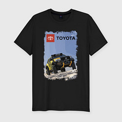 Футболка slim-fit Toyota Racing Team, desert competition, цвет: черный