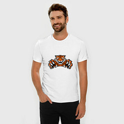 Футболка slim-fit Tiger - Warrior, цвет: белый — фото 2