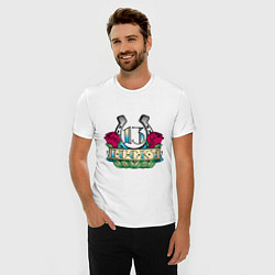 Футболка slim-fit Lucky 13, цвет: белый — фото 2