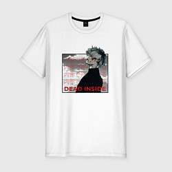 Футболка slim-fit Dead Inside Ghoul Manga, цвет: белый