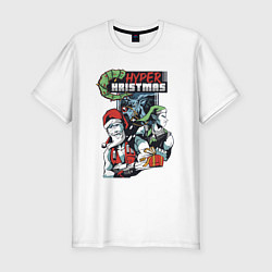 Мужская slim-футболка Hyper Christmas