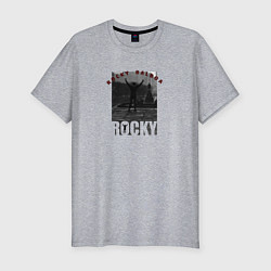 Футболка slim-fit Rocky Balboa Рокки Бальбоа, цвет: меланж