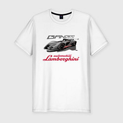 Футболка slim-fit Lamborghini Bandido concept, цвет: белый