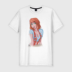 Футболка slim-fit Leeloo Dallas 5th element, цвет: белый