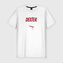 Мужская slim-футболка Декстер порез кровь