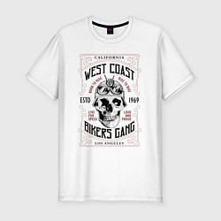 Мужская slim-футболка West Coast Bikers Gang