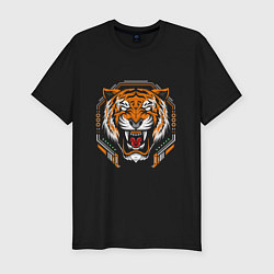 Мужская slim-футболка Tiger