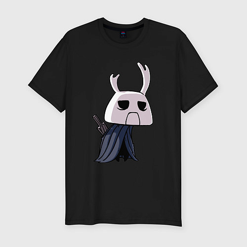 Мужская slim-футболка Серый принц зот / Черный – фото 1