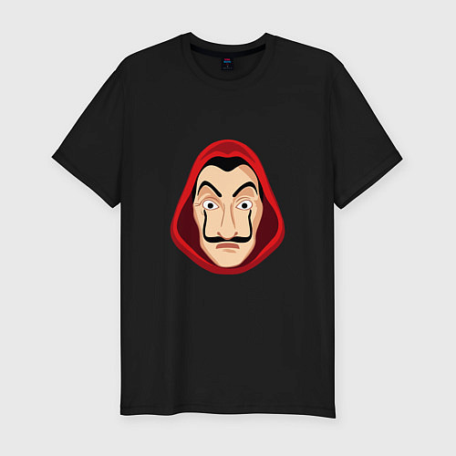 Мужская slim-футболка Salvador Dali / Черный – фото 1