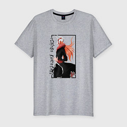 Мужская slim-футболка Ичиго Куросаки из аниме Блич