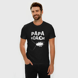 Футболка slim-fit Papa roach Таракан, цвет: черный — фото 2