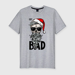 Футболка slim-fit SANTA CLAUS BAD, цвет: меланж