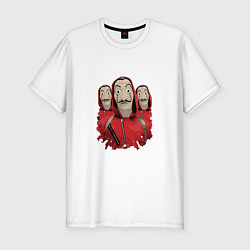 Мужская slim-футболка Money Heist Trio