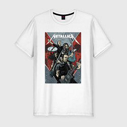 Футболка slim-fit Metallica - cool dudes!, цвет: белый