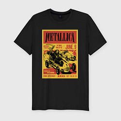 Футболка slim-fit Metallica - Iowa speedway playbill, цвет: черный