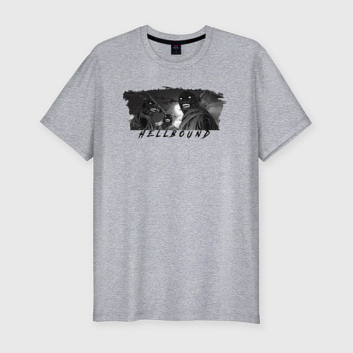 Мужская slim-футболка Существа Hellbound / Меланж – фото 1