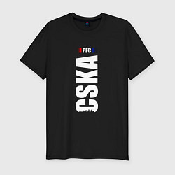 Футболка slim-fit PFC CSKA ПФК ЦСКА, цвет: черный