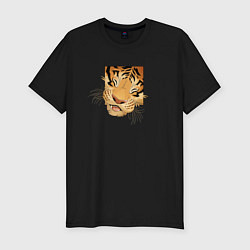 Мужская slim-футболка Моська Тигрёнка