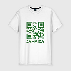 Мужская slim-футболка QR Jamaica