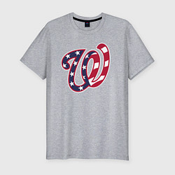 Мужская slim-футболка Washington Nationals - baseball team