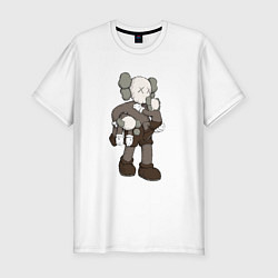 Футболка slim-fit KAWS, цвет: белый