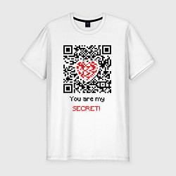 Мужская slim-футболка QR-Love