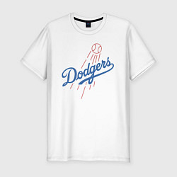 Футболка slim-fit Los Angeles Dodgers baseball, цвет: белый