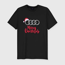 Футболка slim-fit AUDI MERRY CHRISTMAS, цвет: черный